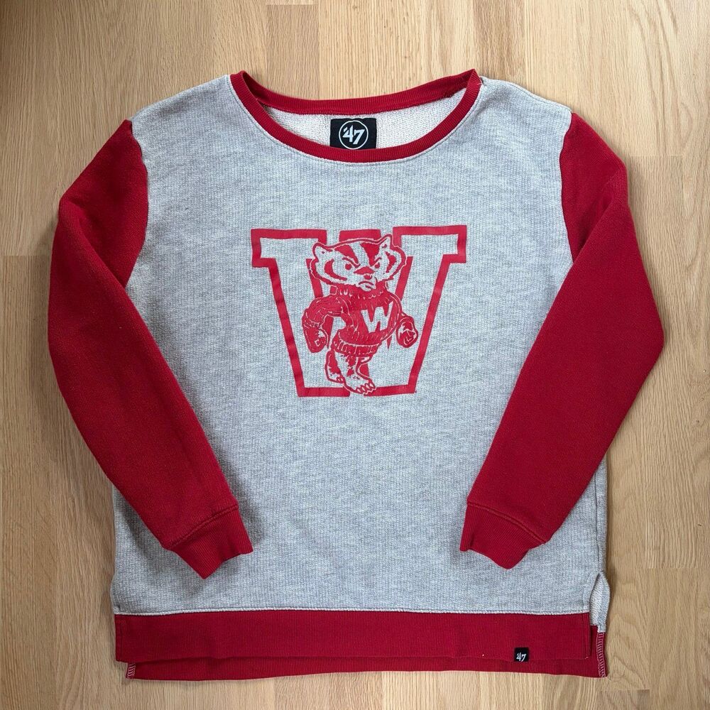 47 Brand Wisconsin Badgers Pullover Sweatshirt